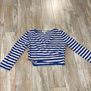 Forever 21 striped wrap top + 💥FREE GIFT💥!